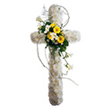 Cross with Flower Spray